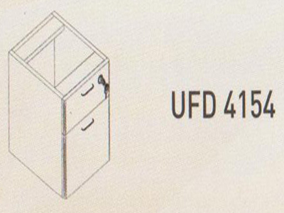 Meja Kantor Uno ( Hanging Drawer ) UFD 4154 ( Gold Series )