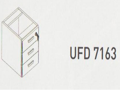 Meja Kantor Uno ( Hanging Drawer ) UFD 7163 ( Modern Series )