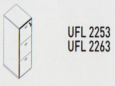 Meja Kantor Uno ( Filling Cabinet ) UFL 2253 & UFL 2263 ( Platinum Series )