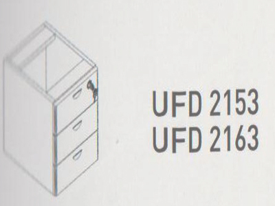 Meja Kantor Uno ( Hanging Drawer ) UFD 2163 & UFD 2153 ( Platinum Series )