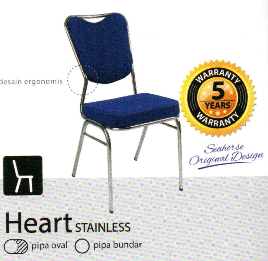 Kursi Susun Seahorse Type Heart Stainless